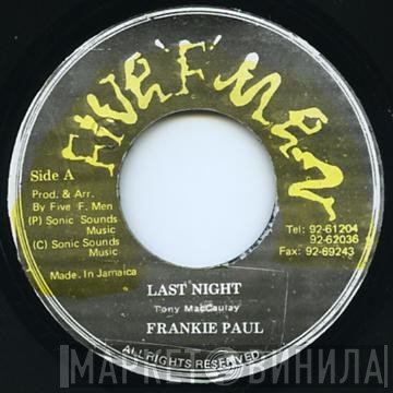Frankie Paul - Last Night