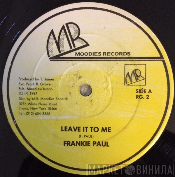 Frankie Paul - Leave It To Me