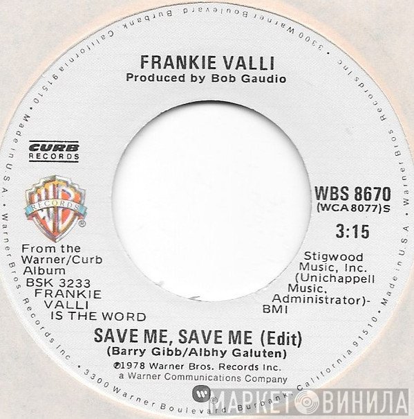 Frankie Valli  - Save Me, Save Me
