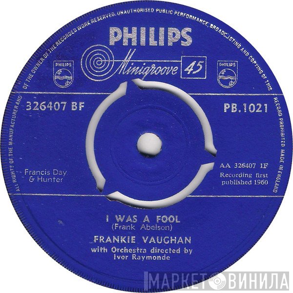 Frankie Vaughan  - I Was A Fool