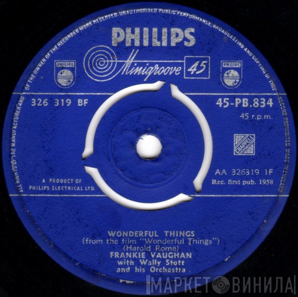 Frankie Vaughan With Wally Stott & His Orchestra  - Wonderful Things