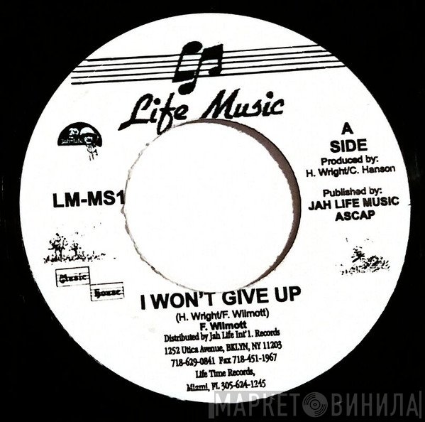 Frankie Wilmott - I Won't Give Up