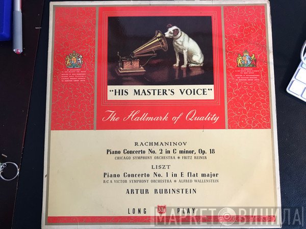 Franz Liszt, Sergei Vasilyevich Rachmaninoff, Fritz Reiner, Arthur Rubinstein, Alfred Wallenstein, RCA Victor Symphony Orchestra - Concerto No. 2 In C Major, Op. 18 - Concerto No. 1 In E-flat Major