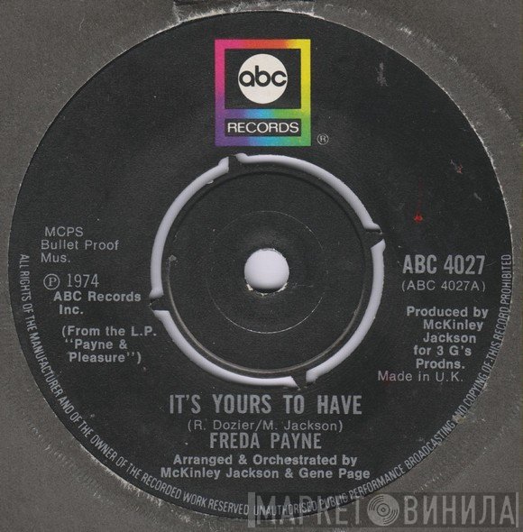 Freda Payne - It's Yours To Have