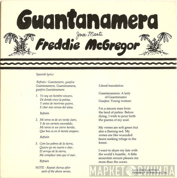 Freddie McGregor  - Guantanamera