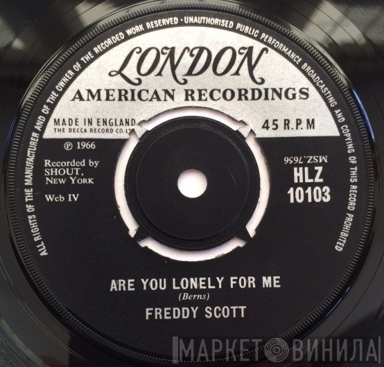 Freddie Scott  - Are You Lonely For Me