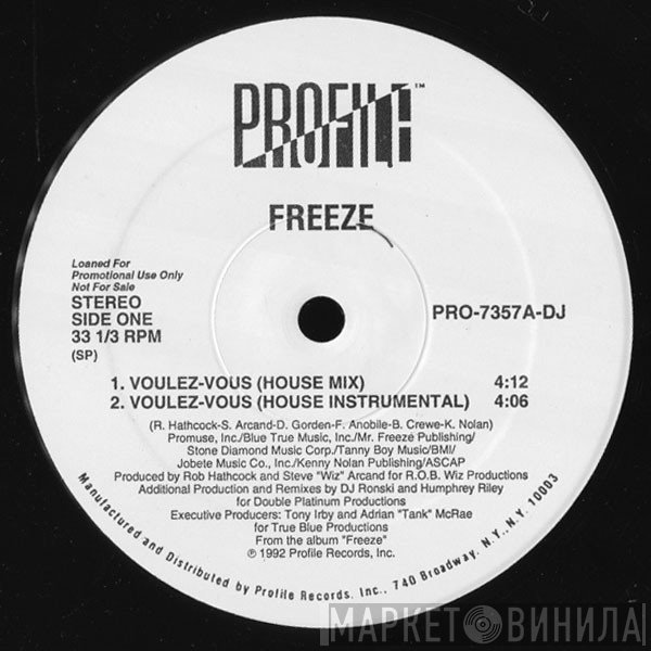 Freeze  - Voulez-Vous