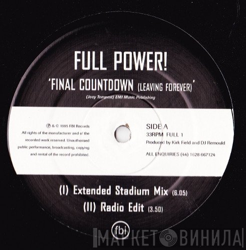 Full Power - Final Countdown ( Leaving Forever )