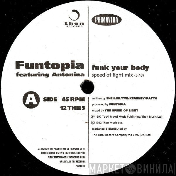 Funtopia Featuring Antonina   - Funk Your Body