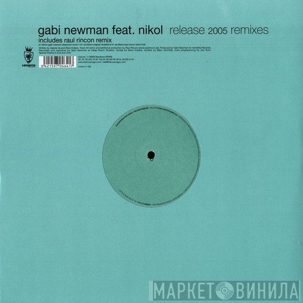 Gabi Newman, Nikol - Release (2005 Remixes)