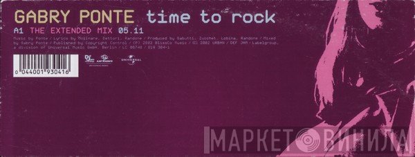 Gabry Ponte - Time To Rock