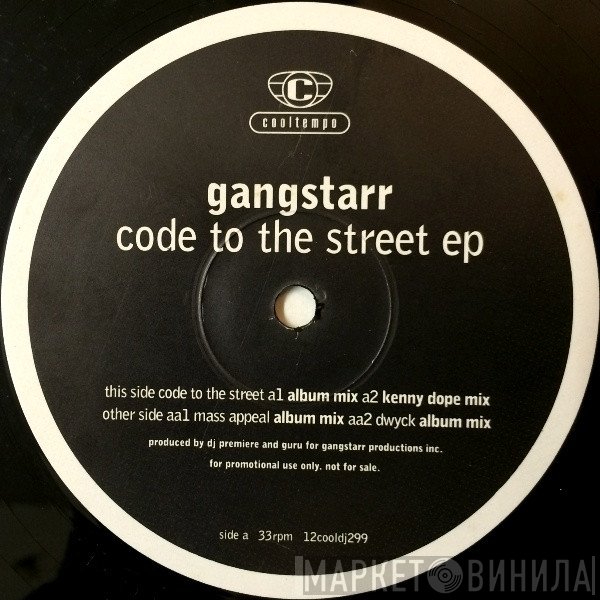 Gang Starr  - Code To The Street EP