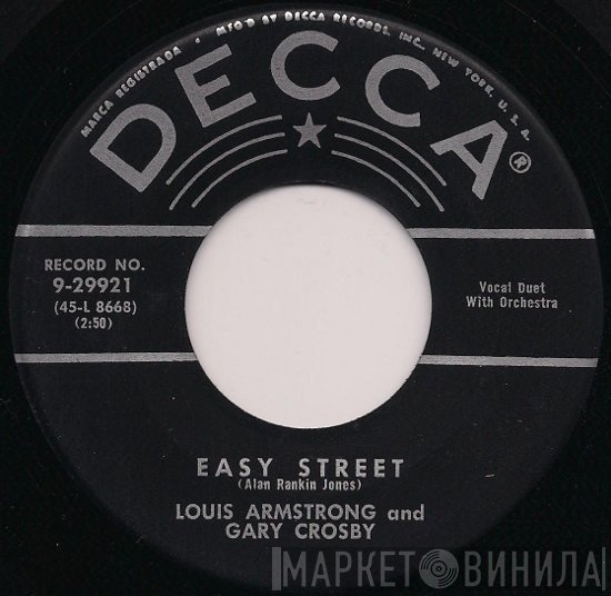 Gary Crosby  And Louis Armstrong  - Easy Street / Lazybones