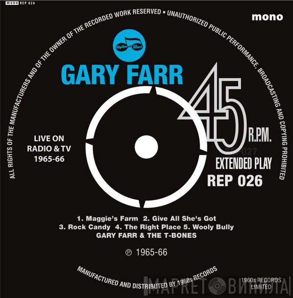 Gary Farr , The T-Bones  - Live On Radio & TV 1965-66