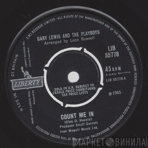 Gary Lewis & The Playboys  - Count Me In / Little Miss Go-Go