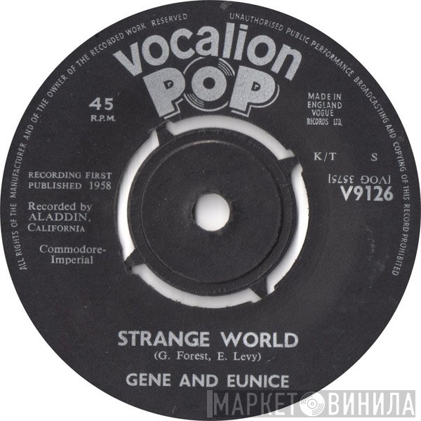 Gene And Eunice - Strange World / The Vow