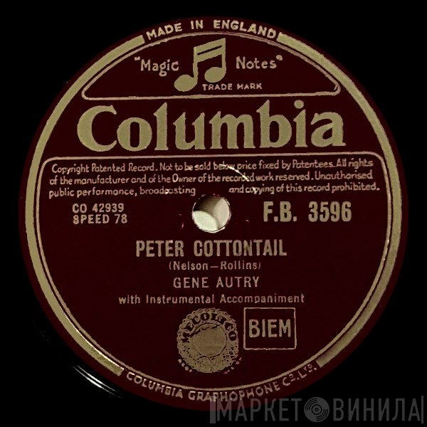 Gene Autry - Peter Cottontail / The Funny Little Bunny