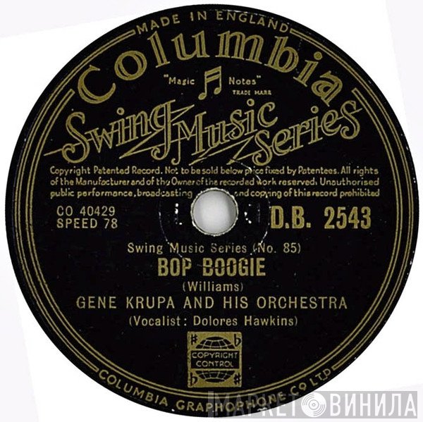 Gene Krupa And His Orchestra  - Bop Boogie / Lemon Drop