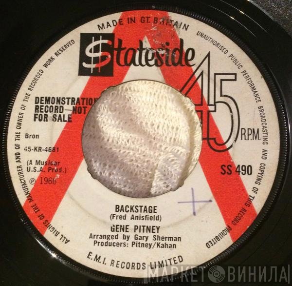 Gene Pitney  - Backstage