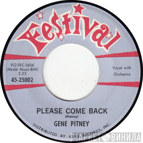 Gene Pitney  - Please Come Back
