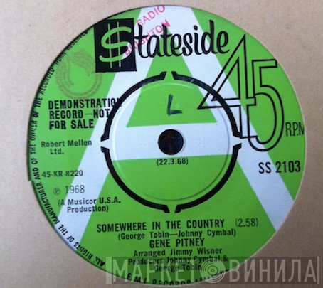 Gene Pitney  - Somewhere In The Country