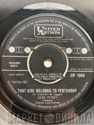 Gene Pitney - That Girl Belongs To Yesterday