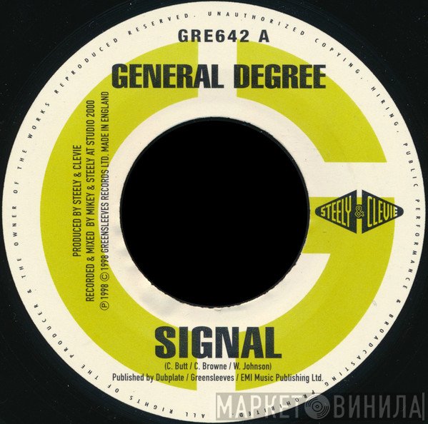 General Degree / Mad Andrew  - Signal / Rudeness