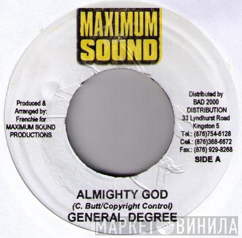 General Degree  - Almighty God