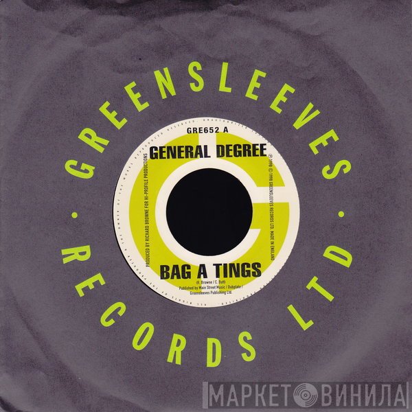General Degree - Bag A Tings / Complain