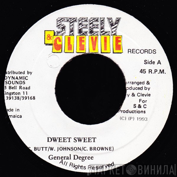 General Degree  - Dweet Sweet