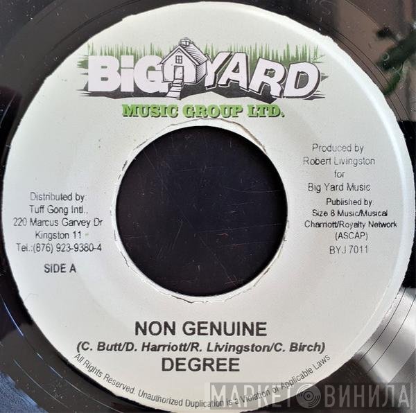 General Degree  - Non Genuine