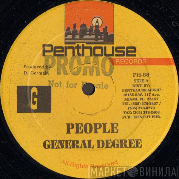 General Degree  - People