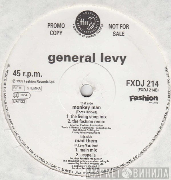 General Levy - Monkey Man