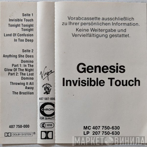 Genesis  - Invisible Touch
