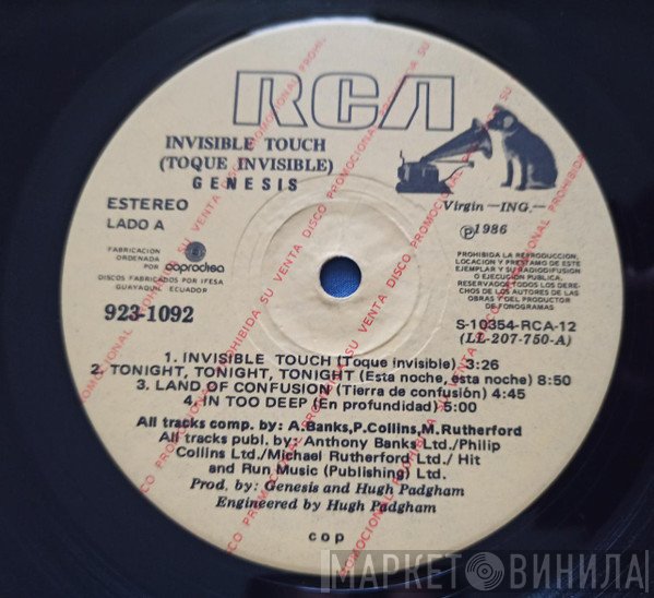 Genesis  - Invisible Touch