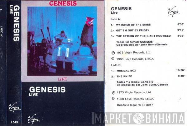 Genesis  - Live