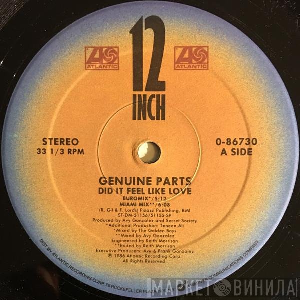 Genuine Parts - Did It Feel Like Love