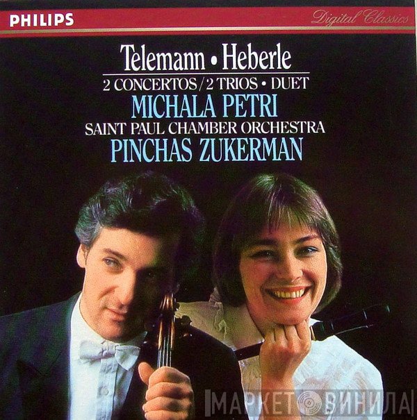 Georg Philipp Telemann / Anton Heberle / Michala Petri, The Saint Paul Chamber Orchestra, Pinchas Zukerman  - 2 Concertos / 2 Trios / Duet