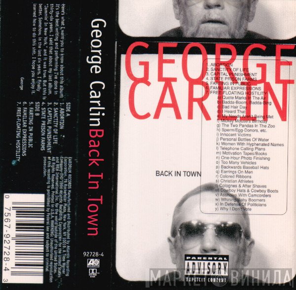 George Carlin  - Back In Town