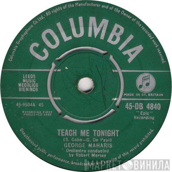 George Maharis - Teach Me Tonight / After The Lights Go Down Low
