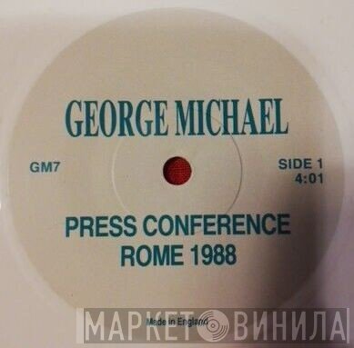 George Michael  - Press Conference Rome 1988