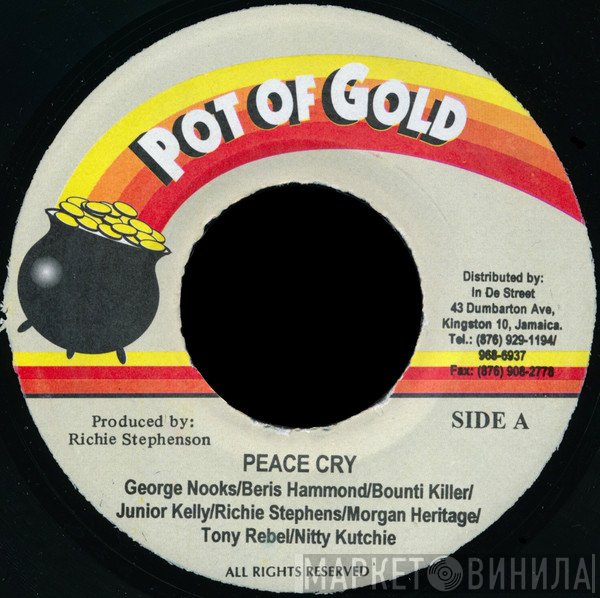 George Nooks / Beres Hammond / Bounty Killer / Junior Kelly / Richie Stephens / Morgan Heritage / Tony Rebel / Nitty Kutchie  - Peace Cry