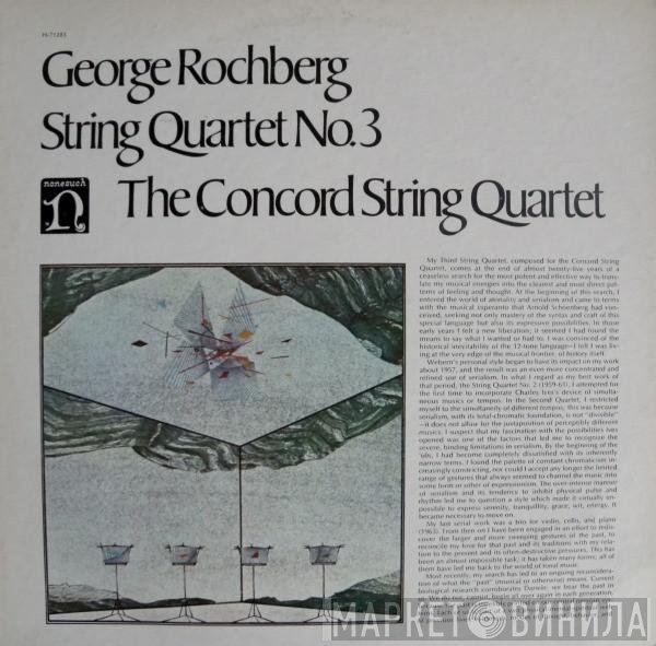 George Rochberg - The Concord String Quartet  - String Quartet No. 3