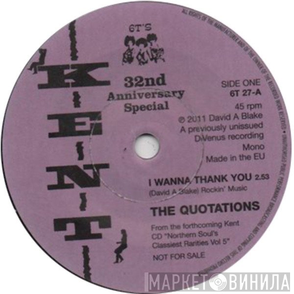 George Soule, The Quotations  - I Wanna Thank You / Midnight Affair