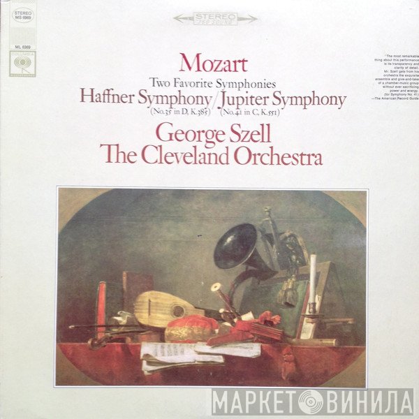 George Szell And The Cleveland Orchestra, Wolfgang Amadeus Mozart  - Two Favorite Symphonies