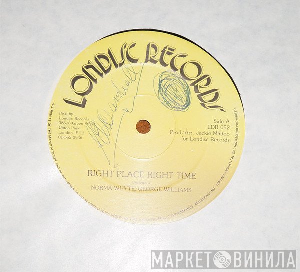 George Williams , Norma Whyte - Right Place Right Time