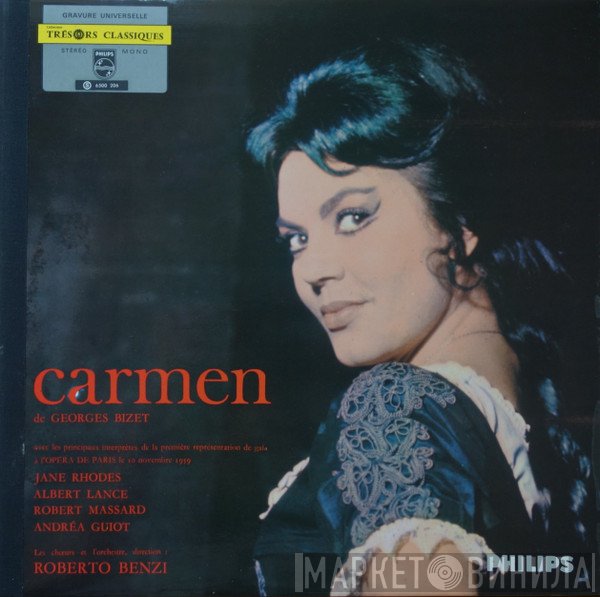 Georges Bizet - Jane Rhodes, Albert Lance, Robert Massard, Andréa Guiot, Roberto Benzi  - Carmen