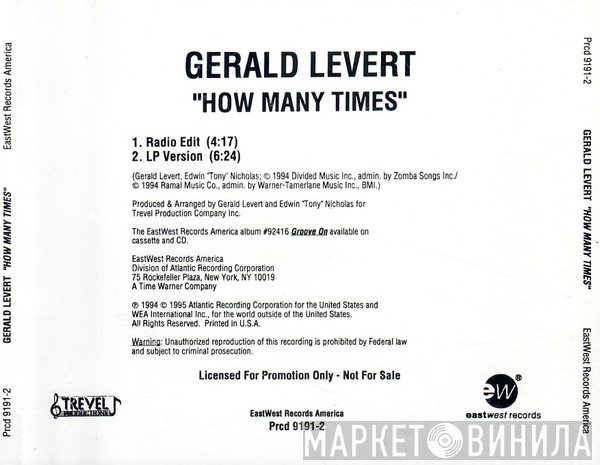 Gerald Levert  - How Many Times