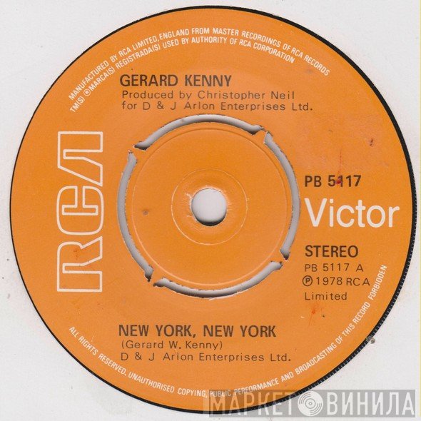 Gerard Kenny - New York, New York