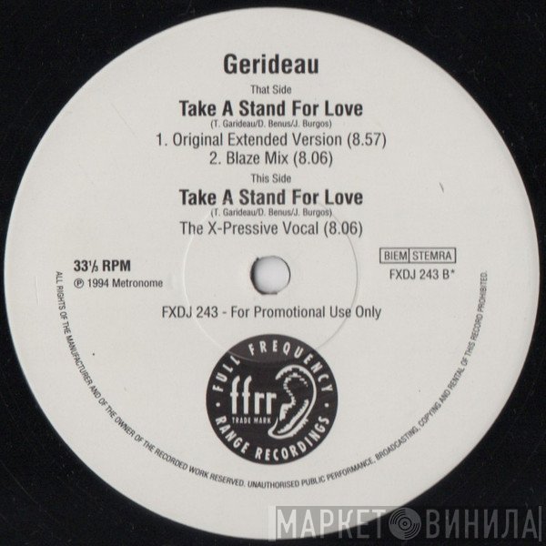 Gerideau - Take A Stand For Love